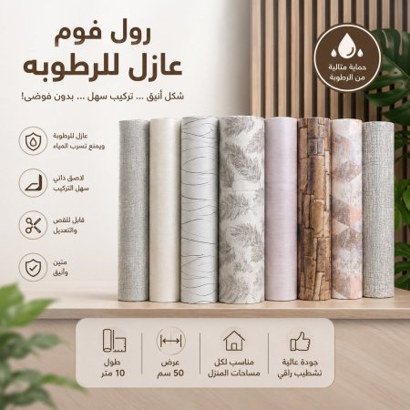 ورق الجدران فوم